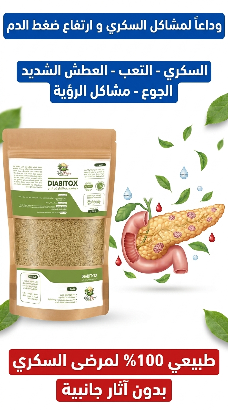 الحل طبيعي لعلاج السكري وأعراضه DIABITOX